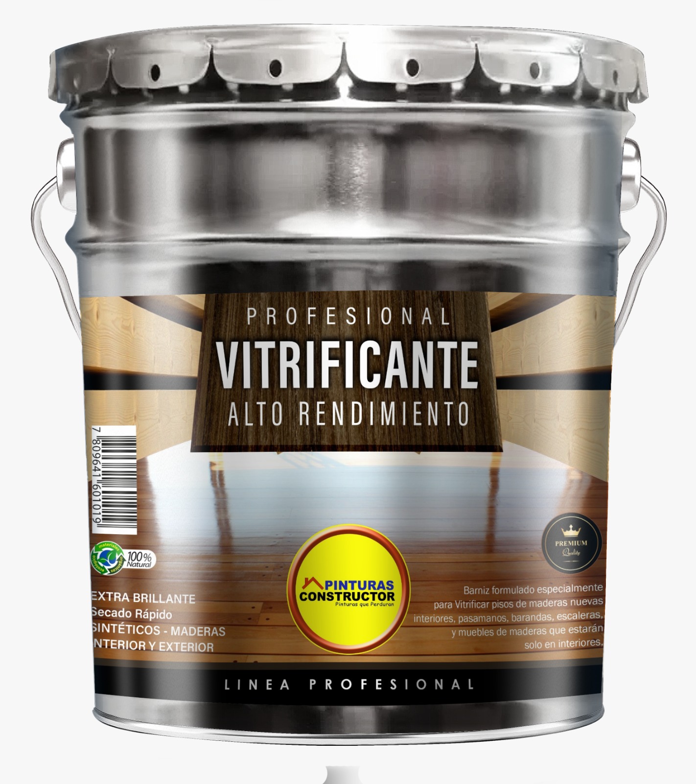Barniz Vitrificante Profesional Alto Rendimiento - Marca Constructor